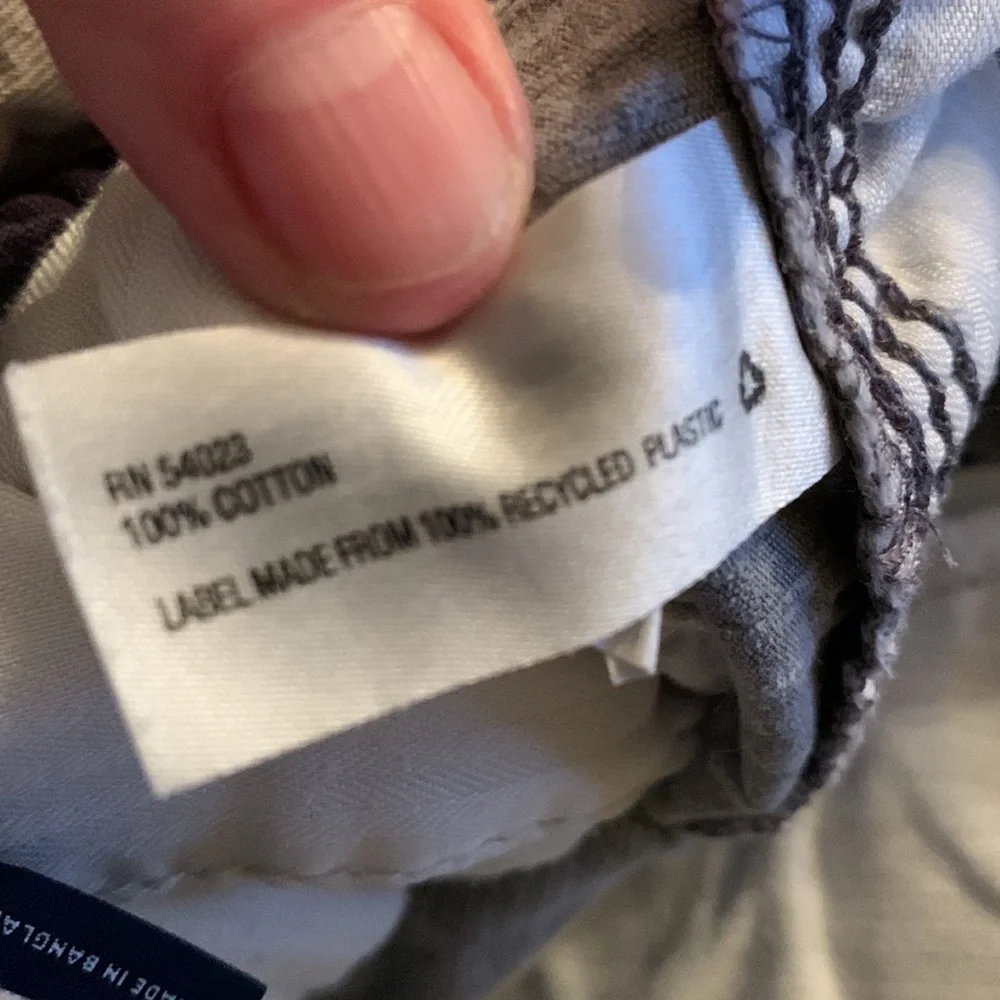 Gap kids 7 slim cargo shorts woven ripstop canvas denim gray adjustable waist